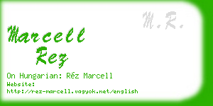 marcell rez business card